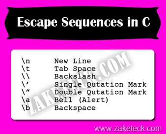 Escape Sequences