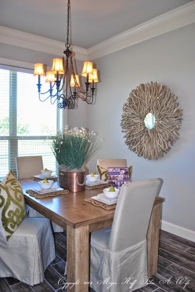 dining room with stick art frame.jpg Dining room with stick art frame