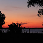 Zonsondergang boven Nationaal park Donana