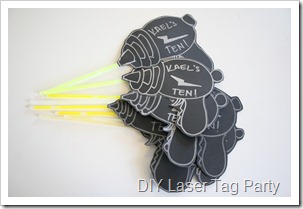 laser tag party invites