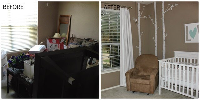 Guest Room before and after
