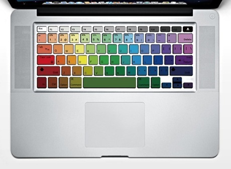 rainbow keyboard stickers