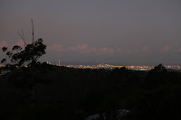 View from the deck at sunset