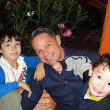 Kai and Eidan with their uncle Paul