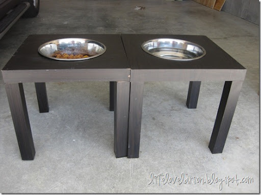 elevated dog feeder diy