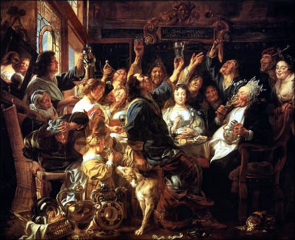 Jordaens, Le roi boit