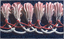 Patriot 19 X 38 X 6 oil on fabric covered box
