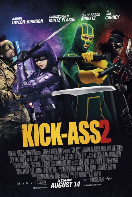 Főbb arcok a Kick-Ass 2 nemzetközi poszterén