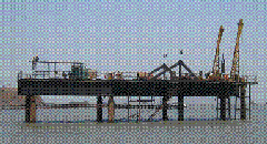 Temporary Movable Gantry with Bailer & Chisel Marine piling