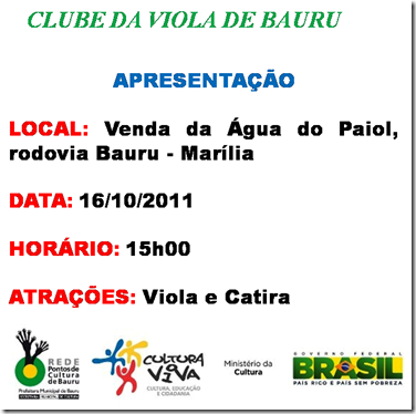 Apresentação do Clube da Viola