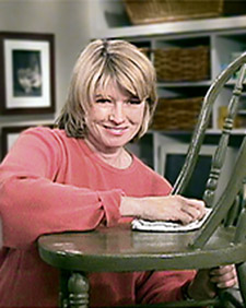 Sharing tips and techniques for painting and waxing old chairs. (OAD: 7/6/1998)