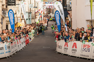 The people of Sidmouth line the streets