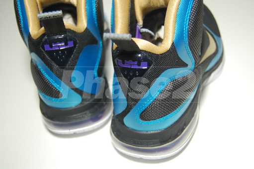 Nike LeBron 9 iD BlackAquaGoldPurple by Phase2x