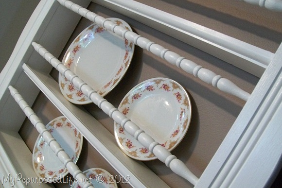 Repurposed Crib Parts (plate rack) My Repurposed Life