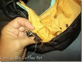 Yellow purse- Sewing 011 Yellow purse- Sewing 011