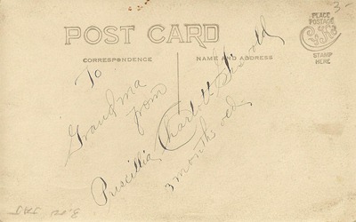 Postcard Priscilla Charlott Giswold DL Antiques back Postcard Priscilla Charlott Giswold DL Antiques back