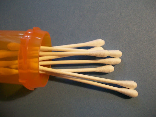 Keep a few q-tips in your makeup bag.