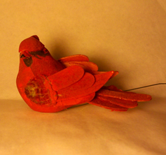 c0 A cardinal that decorated my father's casket 