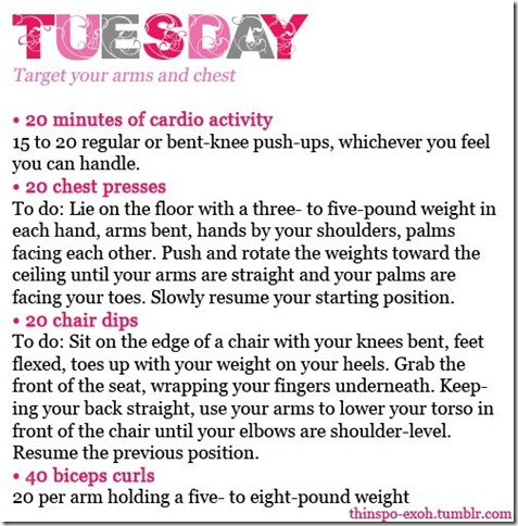 Tuesday Workout