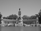 The monument to Alfonso XII in the Parque del Buen Retiro, Madrid.