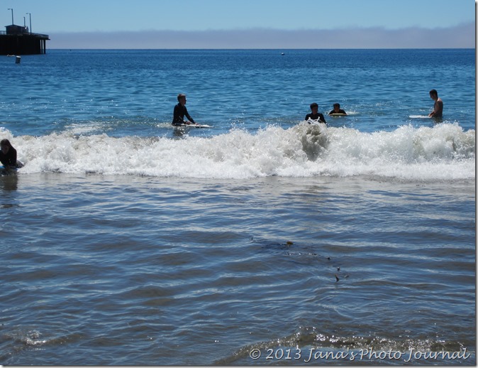 Boogie Boarding at Avila Beach