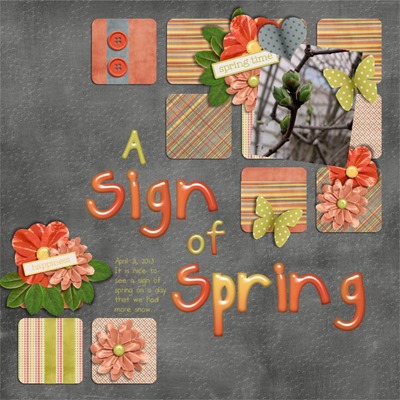 Katie Creates - Spring Fling - A sign of Spring
