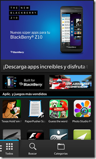 APLICACIONES BB10