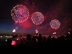 The barges are positioned between 20th street and 55th street (our offices are located at 26th street) which allows many people in both New York and New Jersey a perfect view of the show.