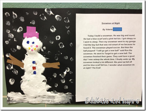 shaving cream snowmen