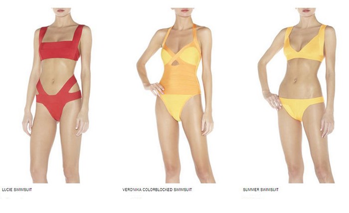 Herve Leger, Herve Leger Swimsuits, bandage swimsuits, costume intero, bikini, Herve Leger costumi