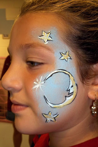 Moon And Stars Tattoo Template