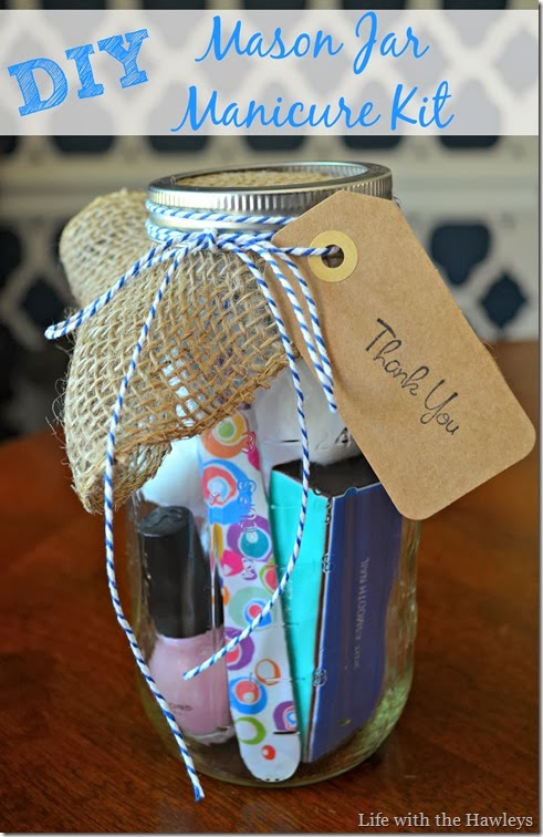 DIY Mason Jar Manicure Kit