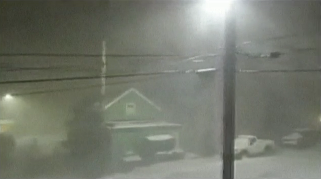 Blizzard conditions in Western Alaska, 9 November 2011. A storm forecast to be one of the worst on record in Alaska lashed the state's western coastline Wednesday, tearing roofs off buildings and pushing water and debris into communities, authorities said. Reuters