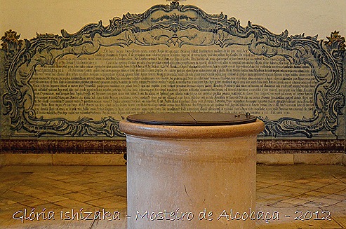 Glória Ishizaka - Mosteiro de Alcobaça - 2012 - Sala dos Reis - azulejo 8 Glória Ishizaka - Mosteiro de Alcobaça - 2012 - Sala dos Reis - azulejo 8