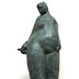 Object: 10430 - Vrouw met vogel - 60 cm - € 2950,=