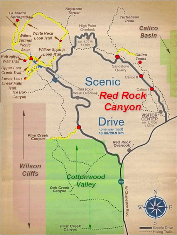MAP-Red Rock Canyon MAP-Red Rock Canyon