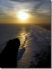 the beauty of the southern coast sunset in Parangtritis, Yogyakarta, Indonesia the beauty of the southern coast sunset in Parangtritis, Yogyakarta, Indonesia