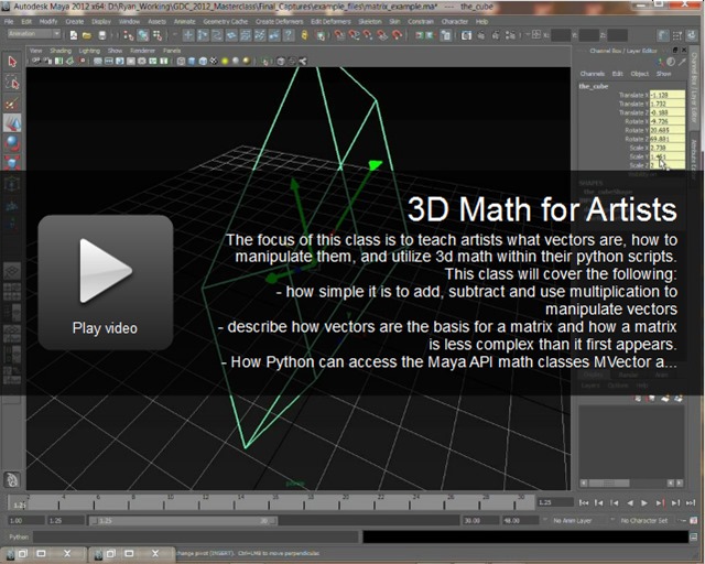  - Resources for Learning 3D Design and Animation: Ryan  Trowbridge - 3D Math for Artists