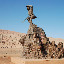 Flaming mountains - statue journey to the west