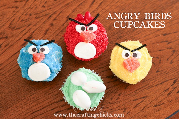 angry birds cupcakes