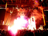 The big close with fireworks.