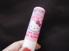 hello kitty strawberry lipbalm, bitsandtreats