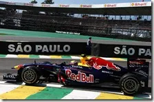 Webber nelle prove libere del gran premio del Brasile 2011
