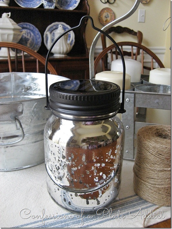 Mercury Glass Solar Mason Jar