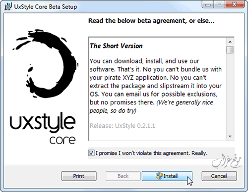 install uxstyle