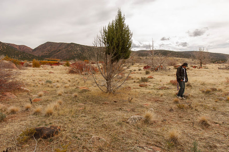 Charlie Lafferty at the spot he believes his cousin, Corey Kanosh's body ended up after he was shot by a Millard County deputy following a high speed chase. The family of Corey Kanosh is seeking answers in Kanosh's death.