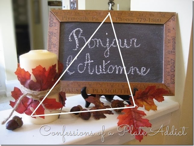 CONFESSIONS OF A PLATE ADDICT Autumn Greeting with Triangle