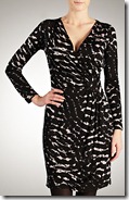 Ghost Printed Jersey Wrap Dress