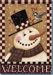 welcome snowman