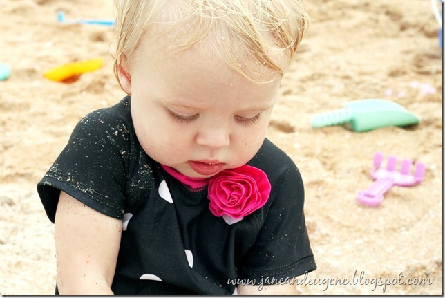 on beach on beach